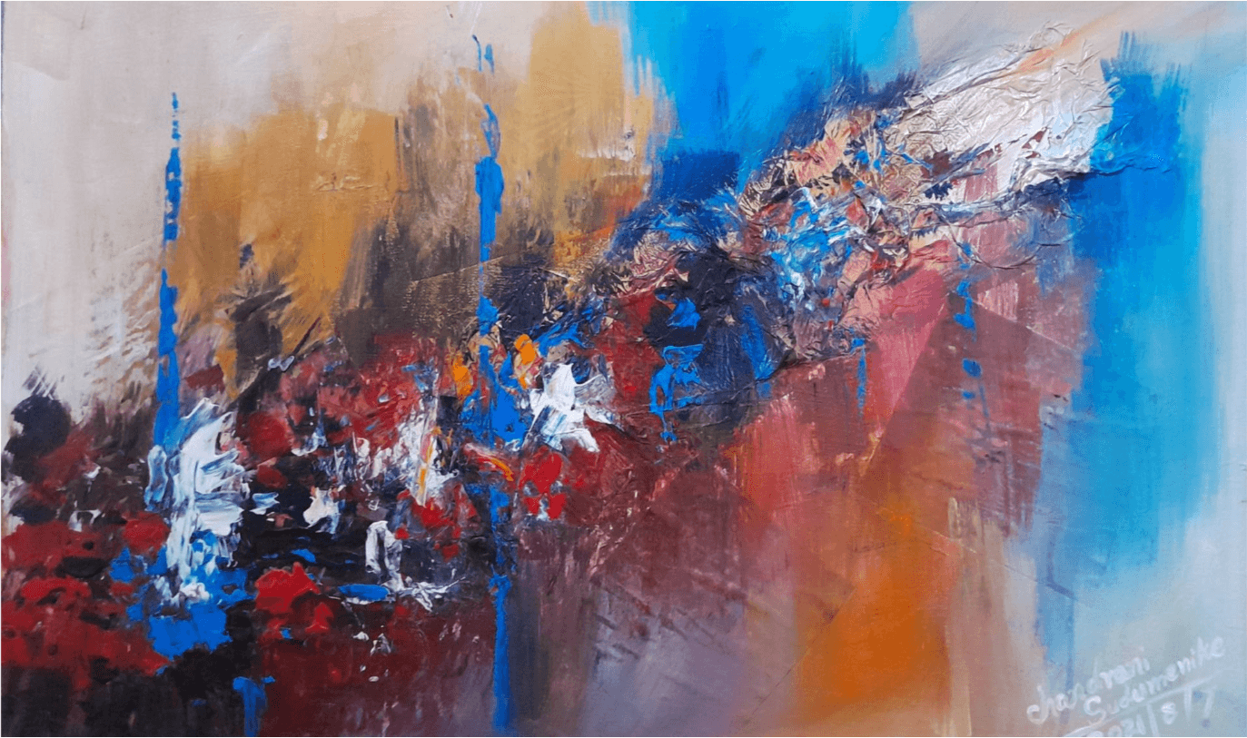 Original oil painting by Chandrani Sudumenike